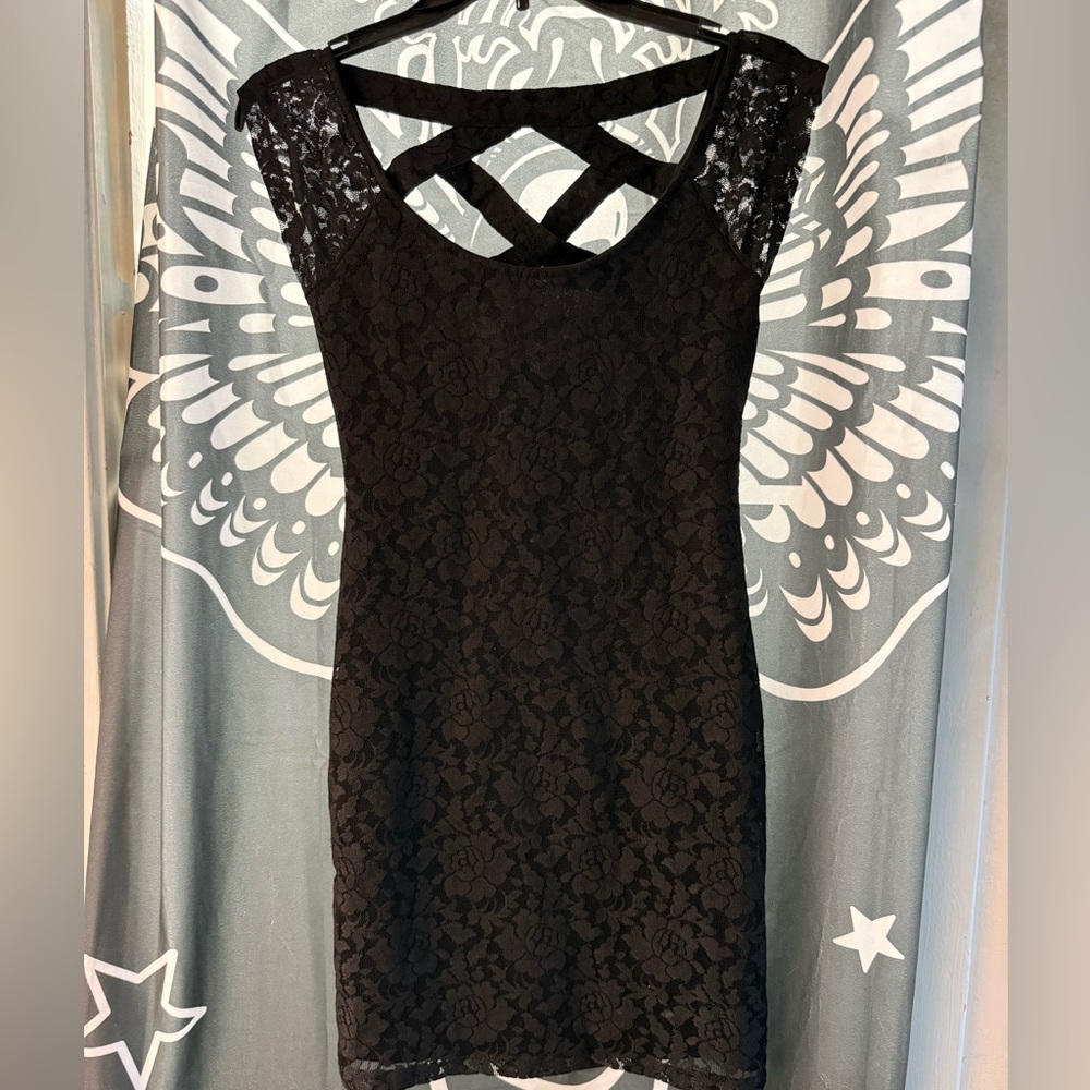 Nollie Black Backless Dress